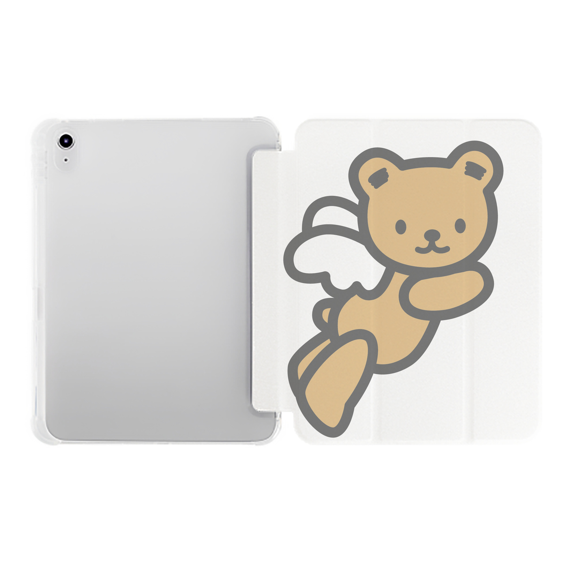 （画像用） Hello Kitty ハローキティ IPad ケース ペン収納付き 三つ折りスタンド PUレザー×シリコン 対応機種9.5/10.5/10.9インチ